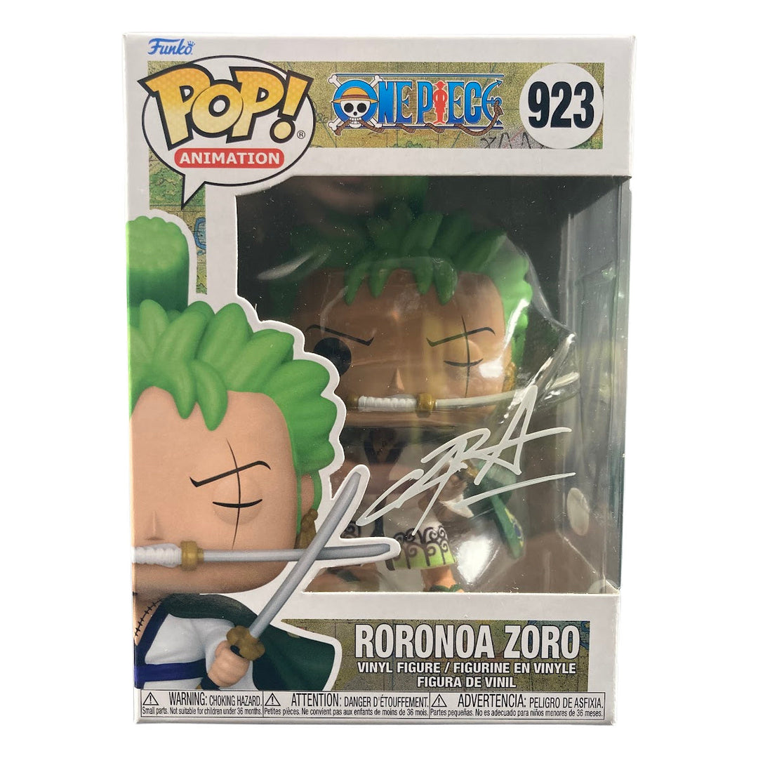 One Piece Roronoa Zoro signed Funko deals Pop #327 (JSA)