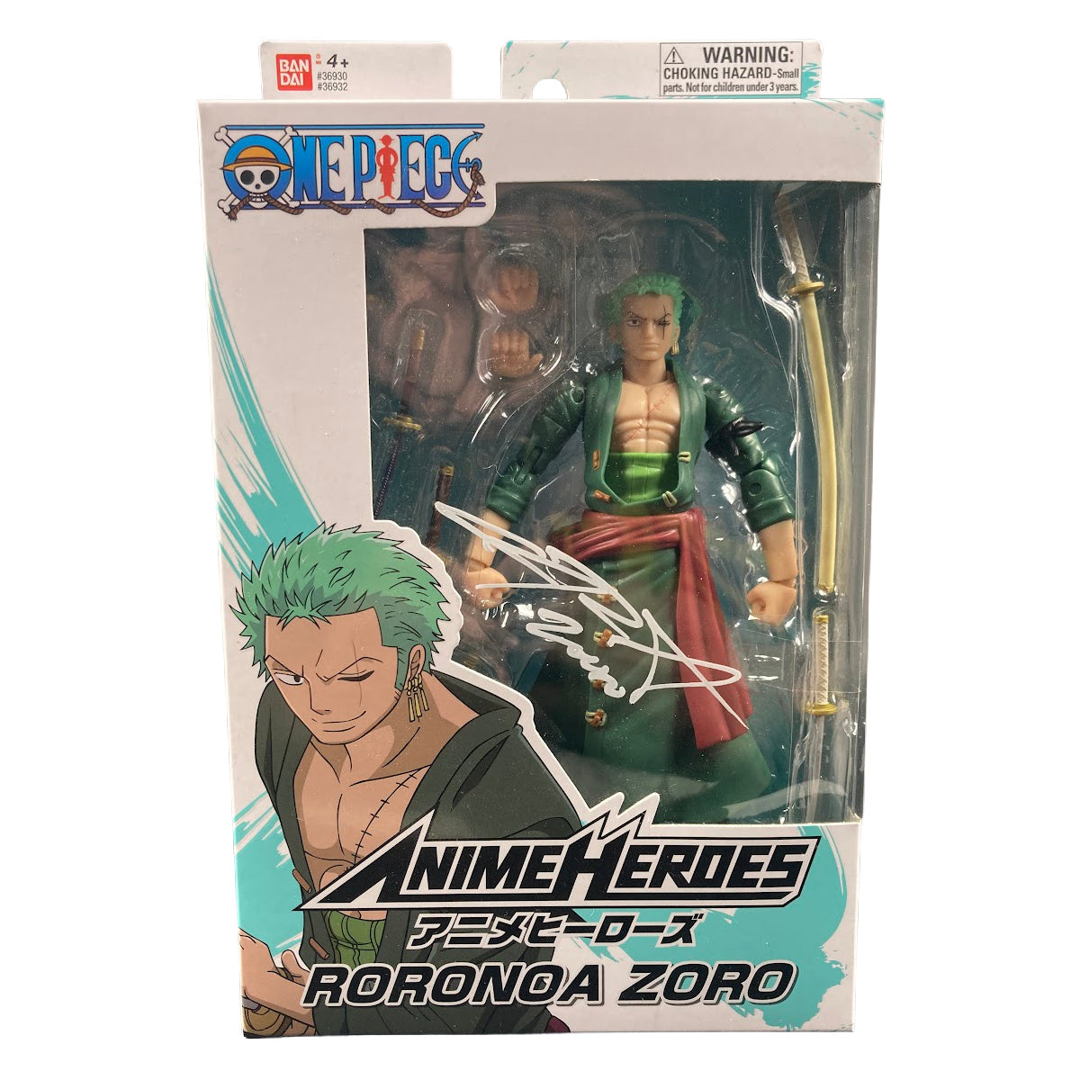 Christopher Sabat Signed One Piece Action Figure Anime Heroes One Piece Zoro JSA