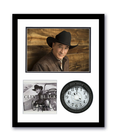Clint Black Autographed Signed 11x14 Custom Framed CD Spend My Time Country ACOA