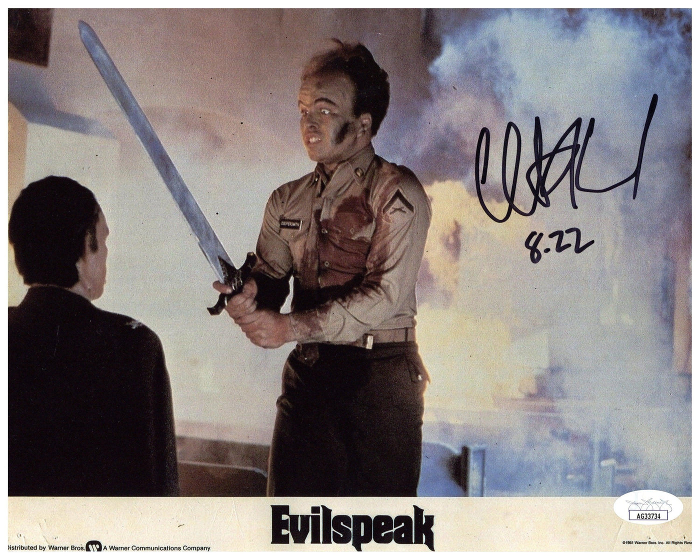 Clint Howard Signed 8x10 Photo Evilspeak Autographed JSA COA