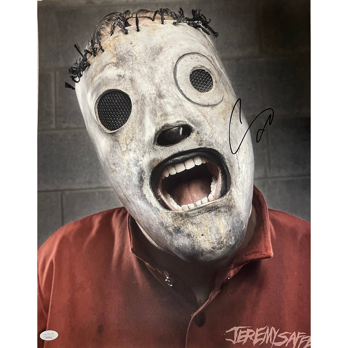 Corey Taylor Autograph 16x20 Photo Slipknot Signed JSA COA