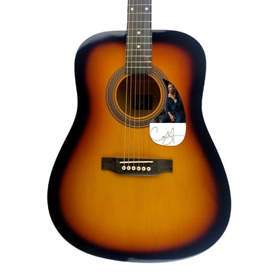 Craig Morgan Autographed Signed Sunburst Acoustic Guitar Country Music ACOA