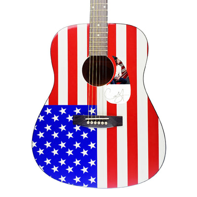 Craig Morgan Autographed Signed USA Flag Acoustic Guitar Country Music ACOA