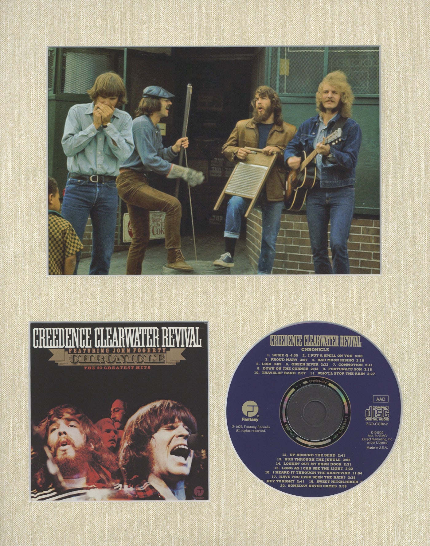 Creedence Clearwater Revival Custom Frame CD Photo CCR John Fogerty 60s 70s