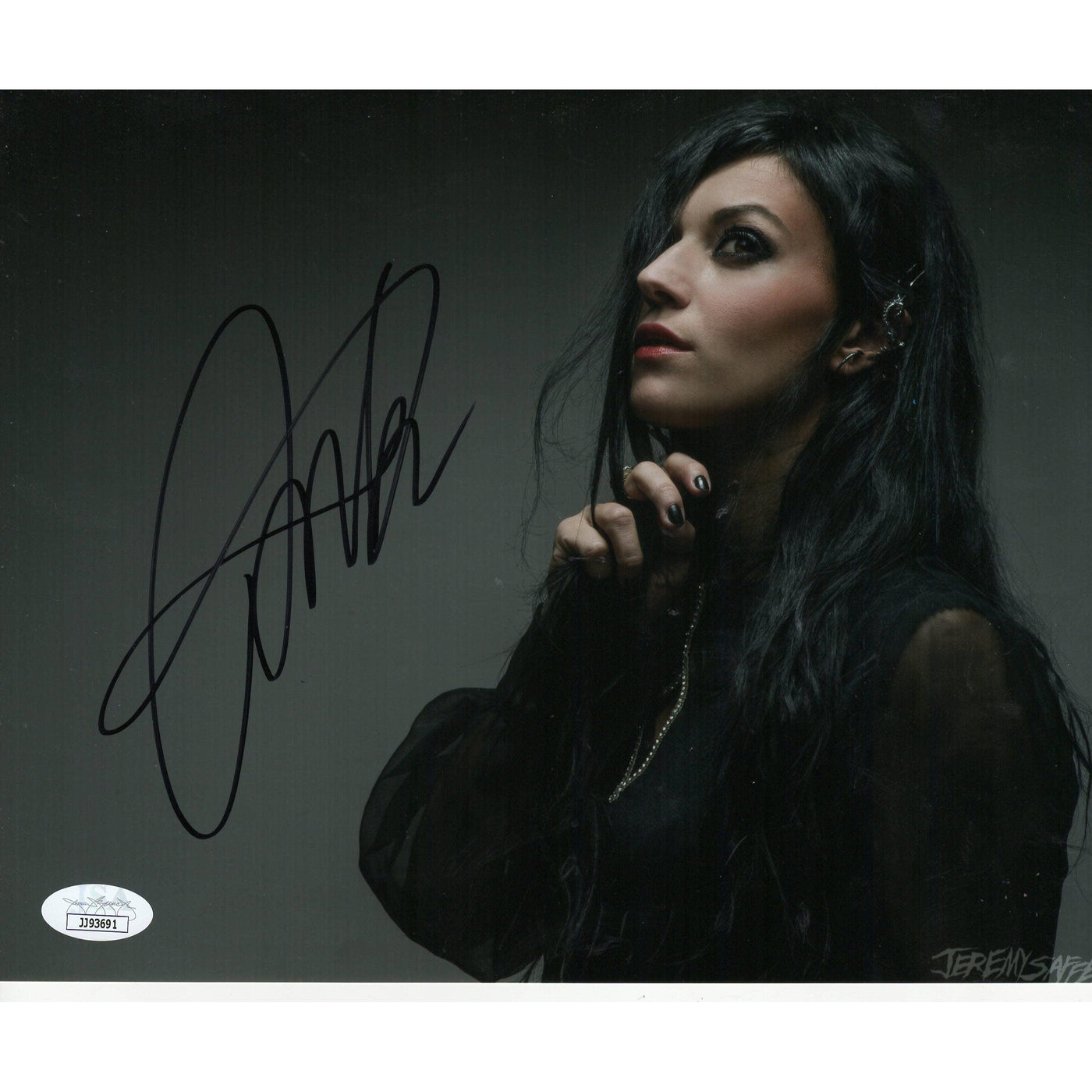 Cristina Scabbia Autograph 8x10 Photo Lacuna Coil Signed JSA COA 3