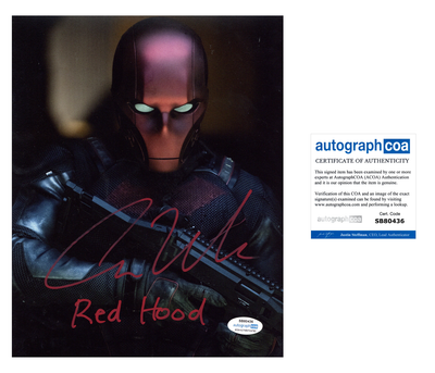 Curran Walters Autographed 8X10 Photo RED HOOD Signed ACOA 2