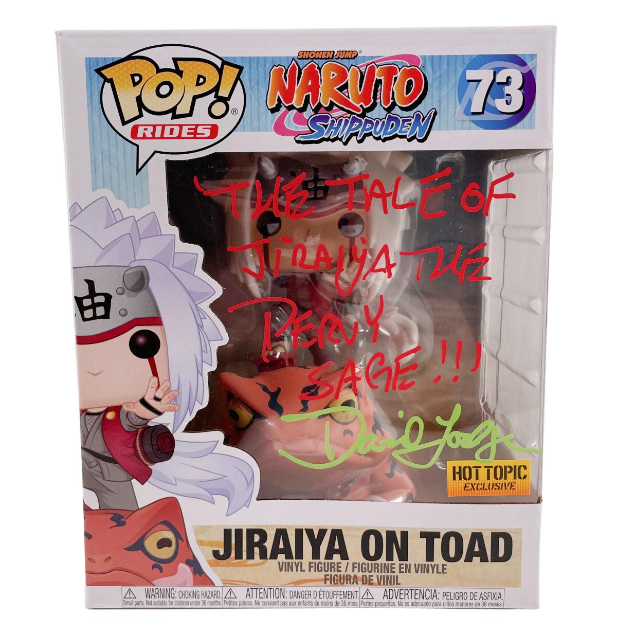 DAVID LODGE SIGNED Funko POP Naruto JIRAIYA ON TOAD 6” Inch Autographed JSA 3
