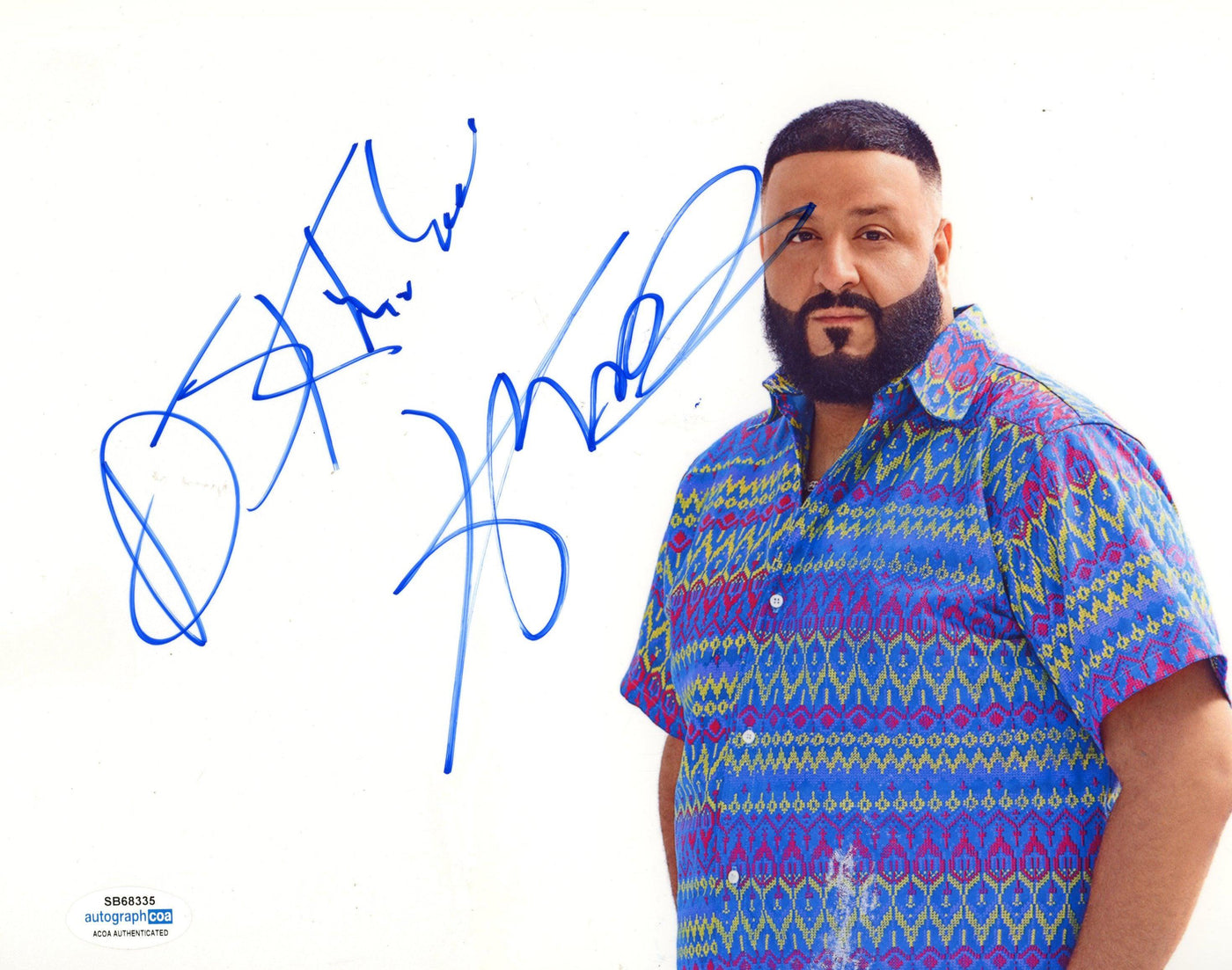 DJ Khaled Signed 8x10 Photo Hip & Hop Autographed ACOA
