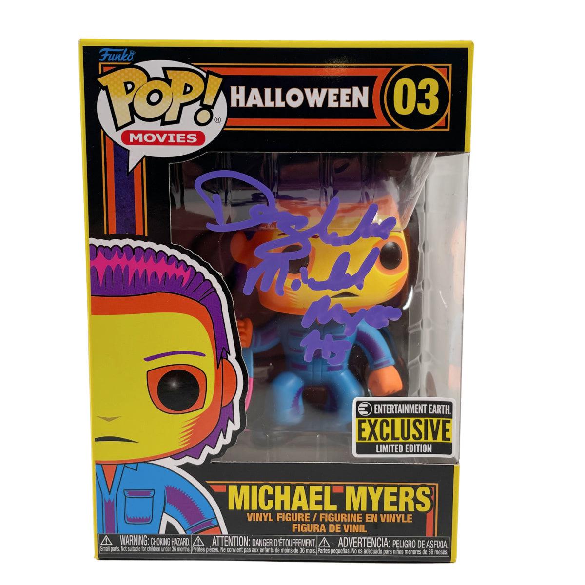 DON SHANKS signed Funko POP Halloween Michael Myers BLACK LIGHT JSA CO ...