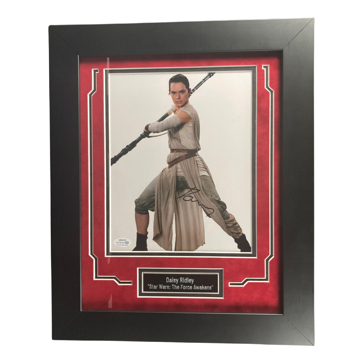 Daisy Ridley Signed 8x10 Photo Star Wars Rey Autographed ACOA