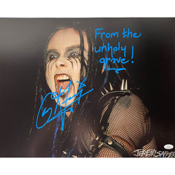 Image of Dani Filth Autograph 16x20 Photo Cradle of Filth Signed JSA COA 4