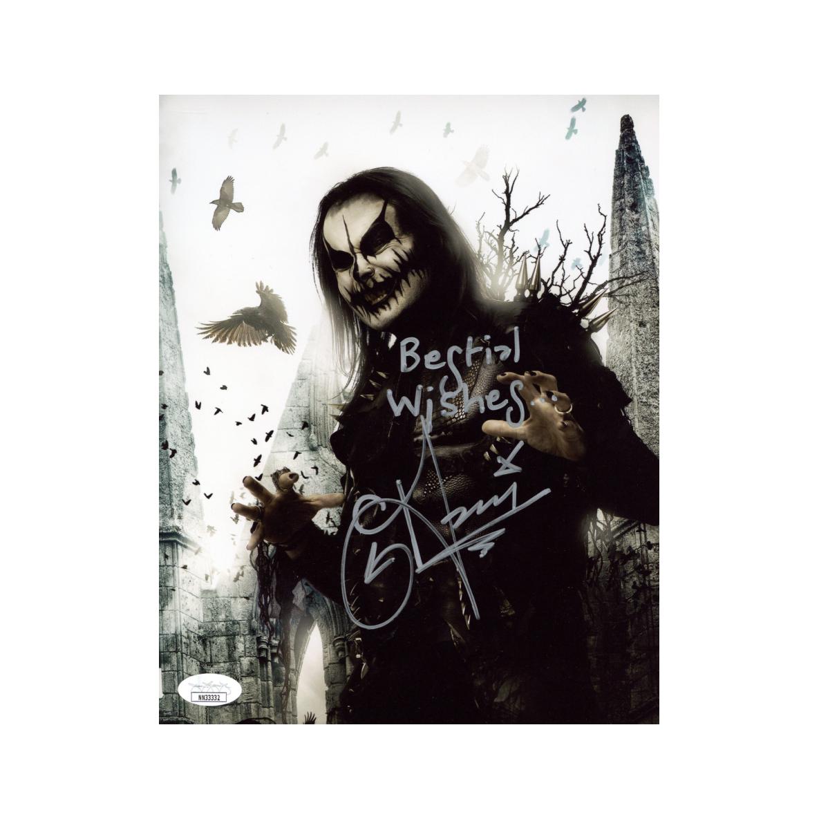 Dani Filth Signed 8x10 Photo Cradle of Filth Autographed JSA COA