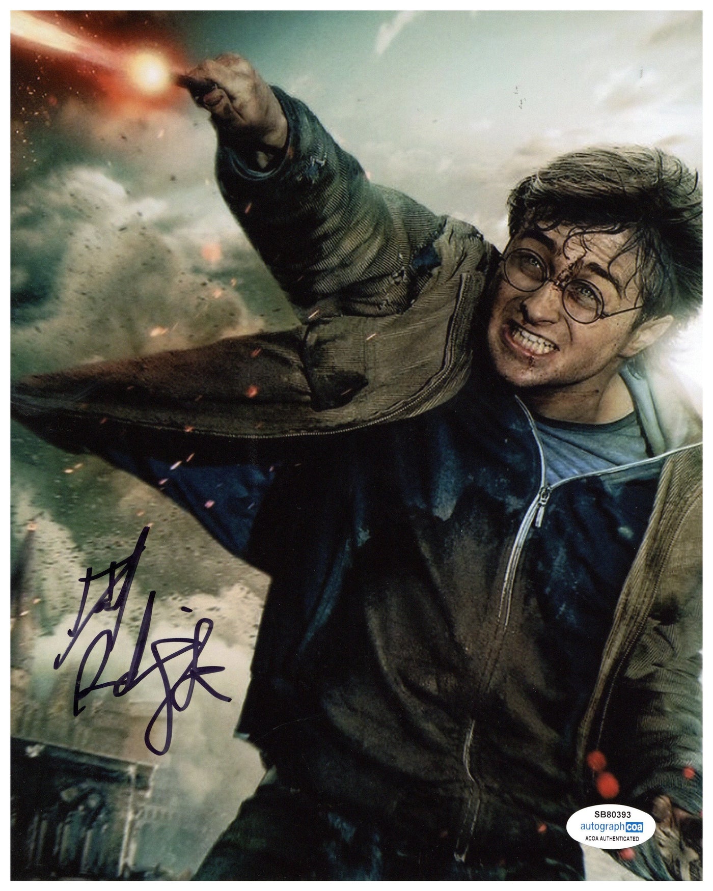 Daniel Radcliffe Autographed 8x10 Photo Harry Potter Signed ACOA