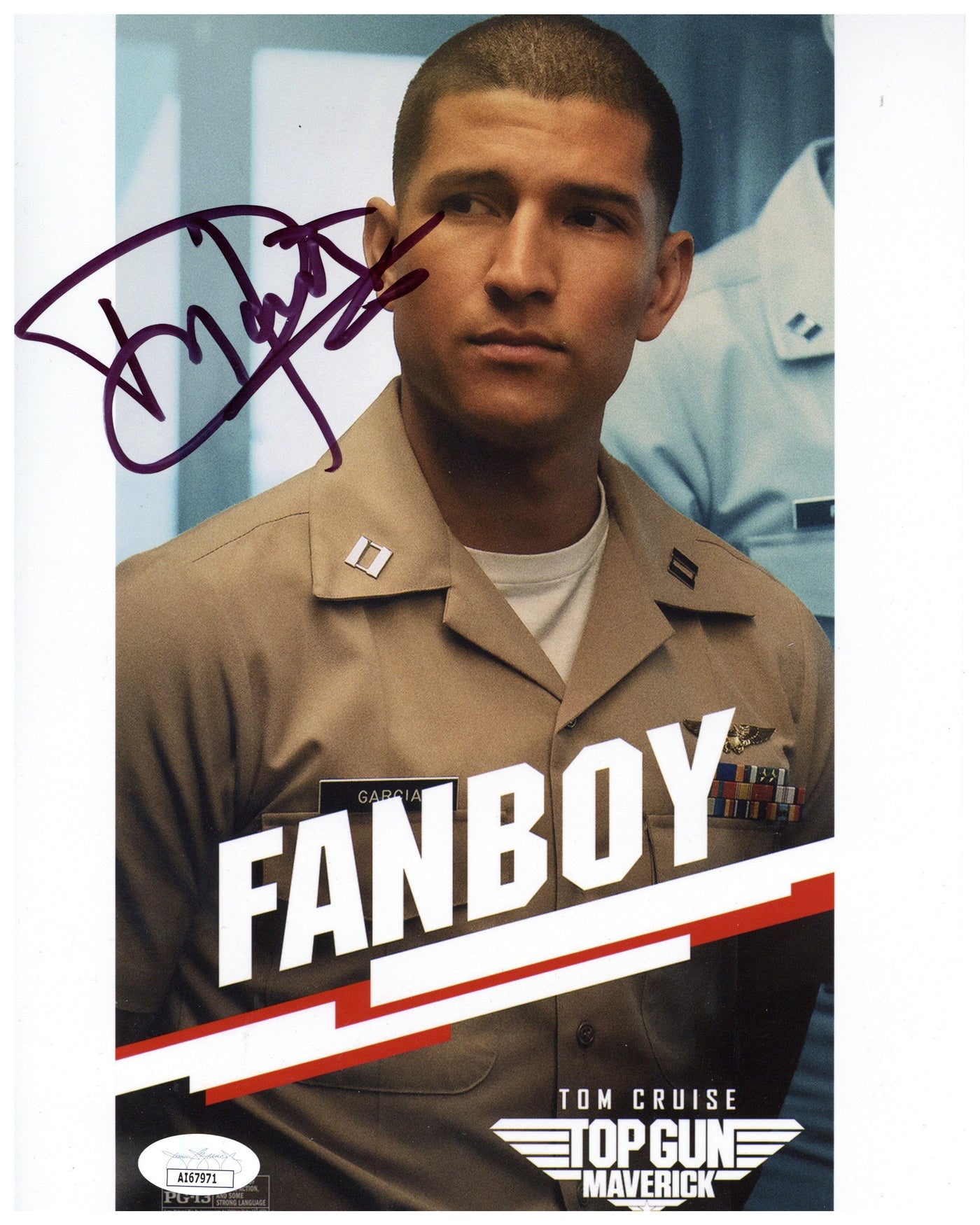 Danny Ramirez Autographed 8x10 Photo Fanboy Top Gun Maverick Signed JSA COA
