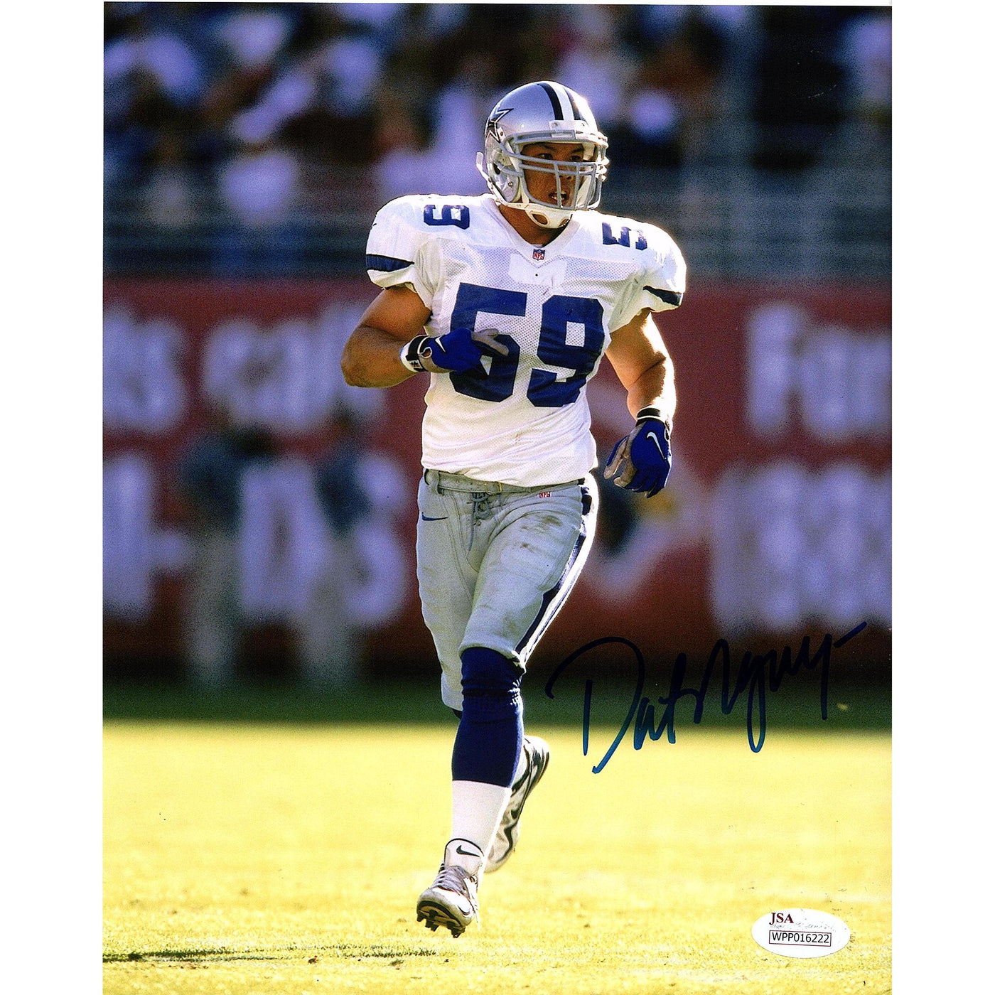 Dat Nguyen Signed 8x10 Photo Autograph Cowboys NFL JSA COA Z3