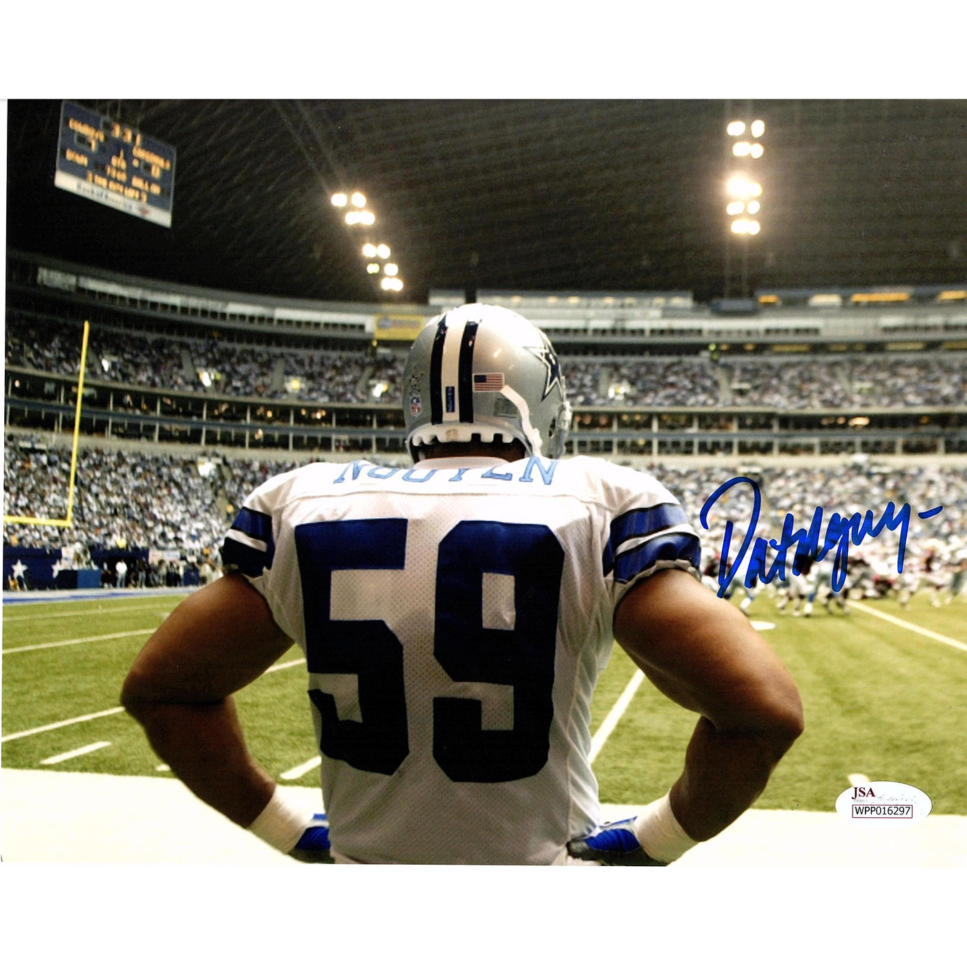 Dat Nguyen Signed 8x10 Photo Autograph Cowboys NFL JSA COA Z6
