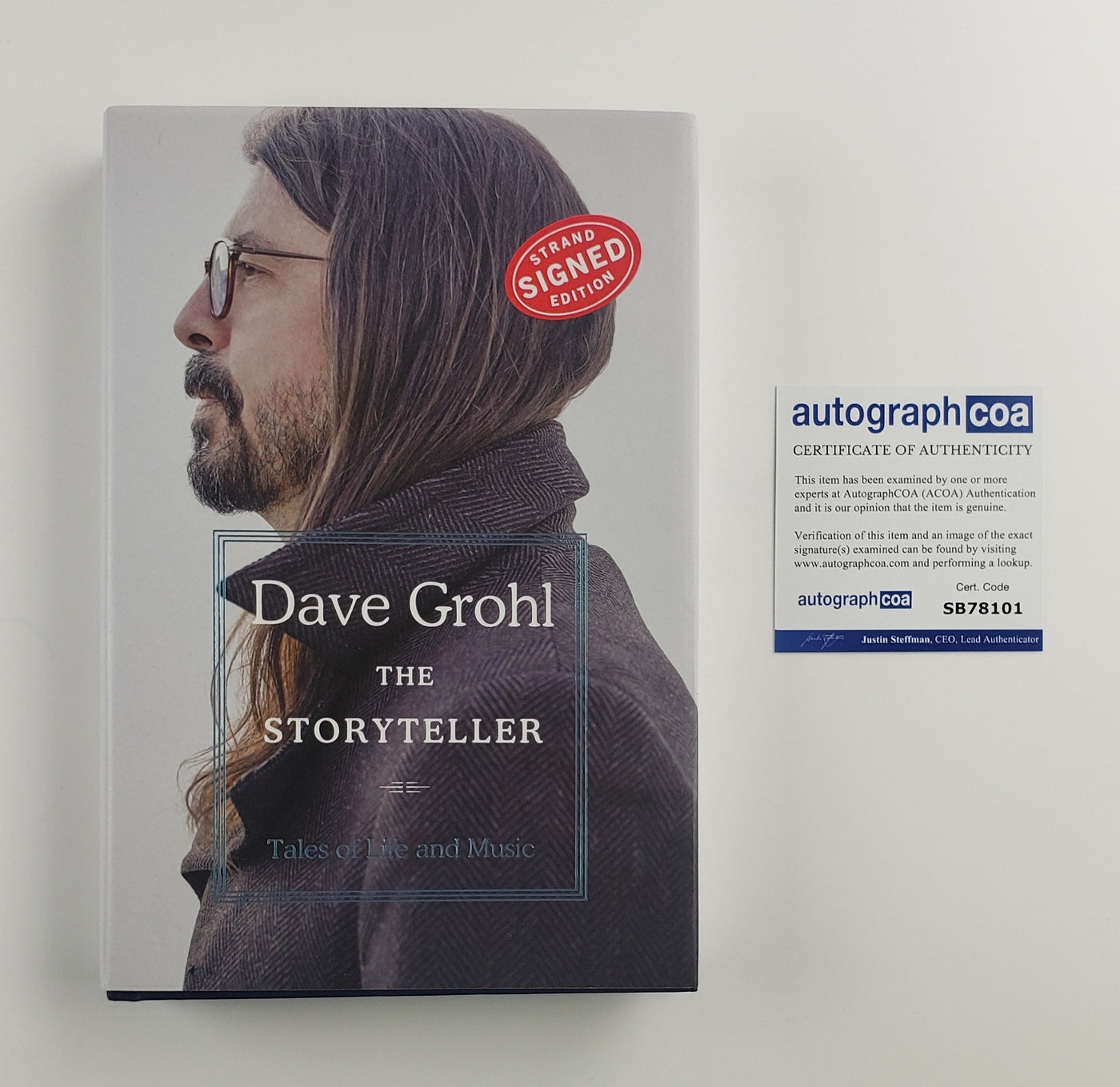 Dave Grohl Autographed Signed Book Storyteller Foo Fighters Nirvana ACOA