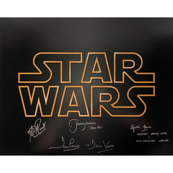 Image of Dave Prowse Jeremy Bulloch Clive Revill Signed 16x20 Photo Star Wars JSA COA