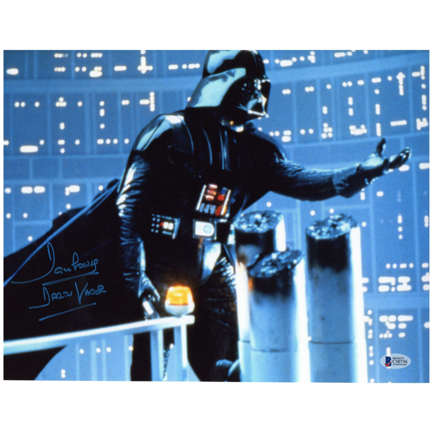 Dave Prowse Signed 11x14 Photo Star Wars Darth Vader Autographed Beckett COA 2