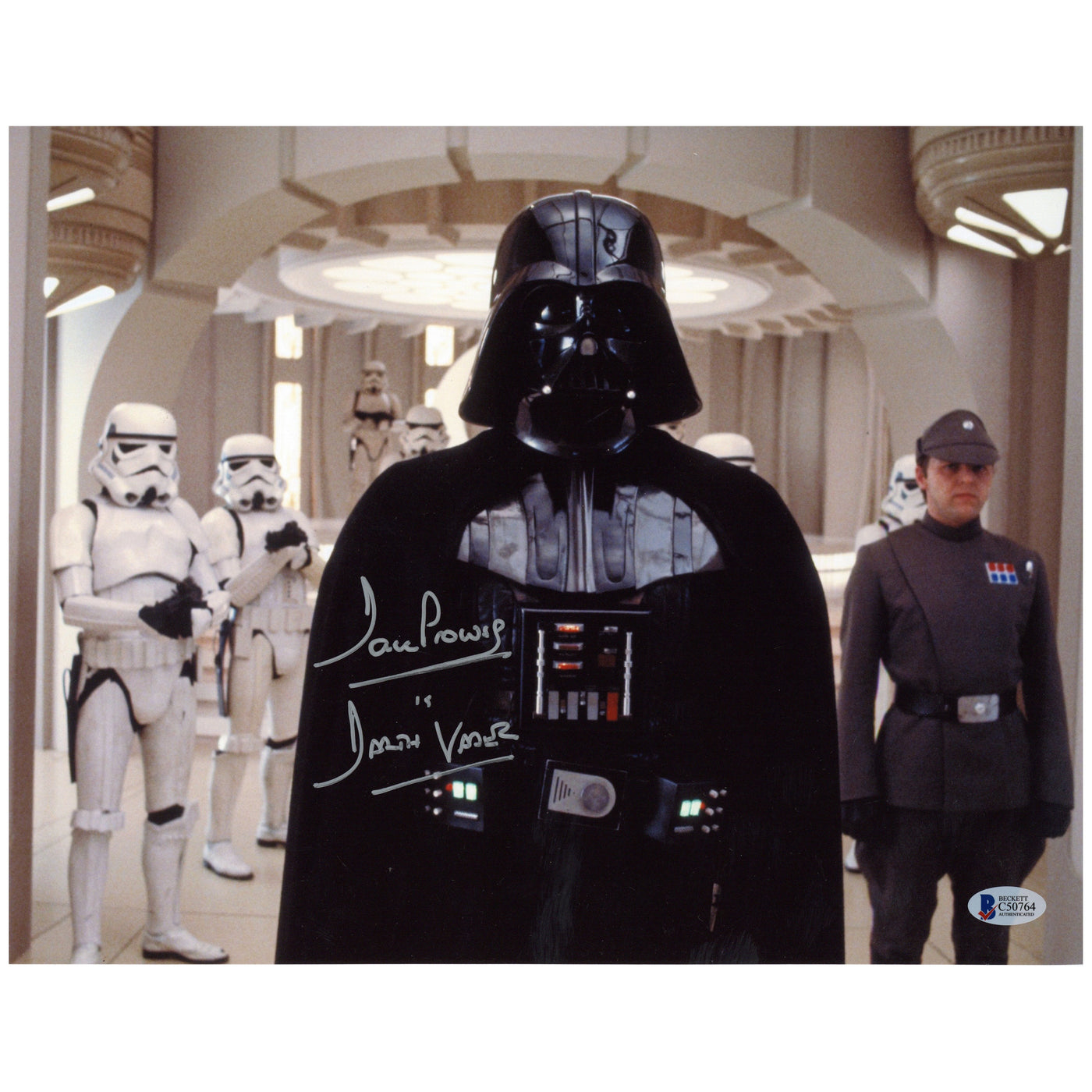 Dave Prowse Signed 11x14 Photo Star Wars Darth Vader Autographed Beckett COA 4