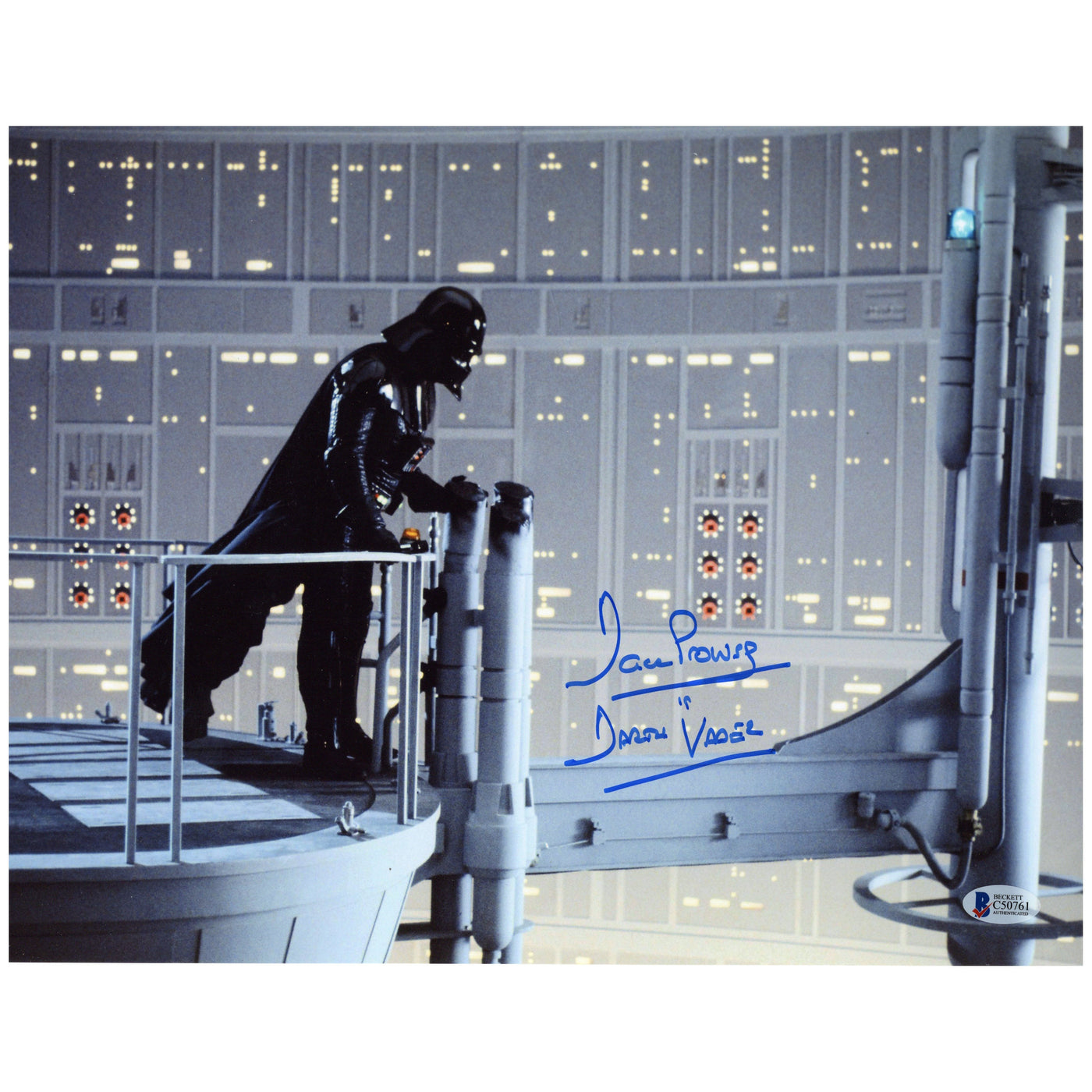 Dave Prowse Signed 11x14 Photo Star Wars Darth Vader Autographed Beckett COA 5