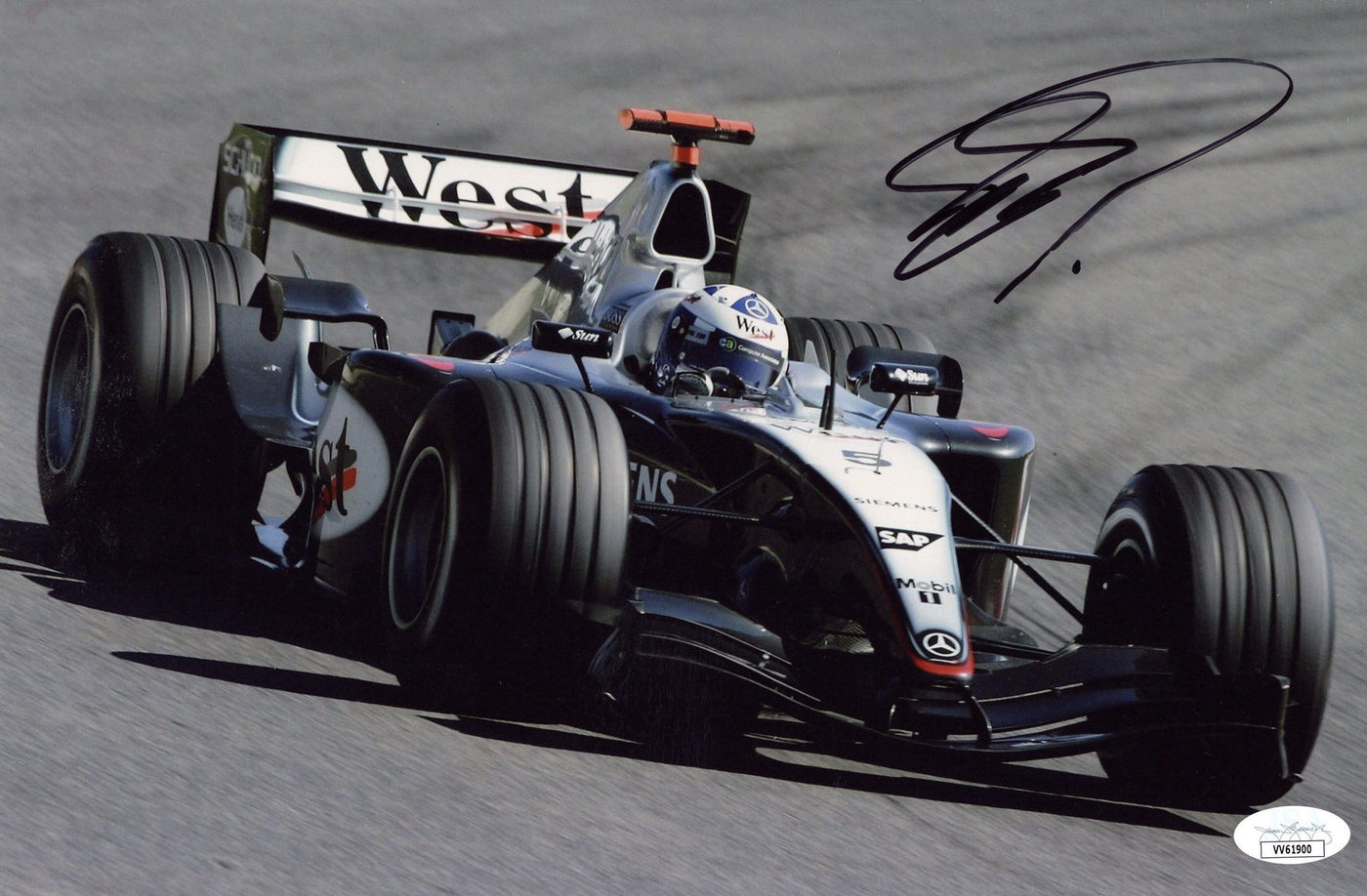 David Coulthard Signed 8x12 Photo Red Bull F1 Formula 1 Autographed JSA COA 2