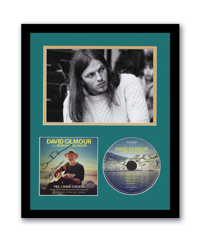 David Gilmour Autographed 11x14 Framed CD Pink Floyd Yes, I Have Ghosts ACOA 4