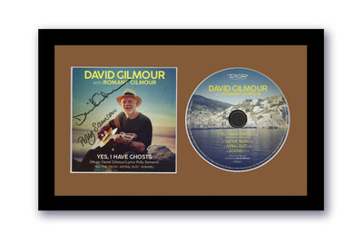 David Gilmour Autographed 7x12 Framed CD Pink Floyd Yes, I Have Ghosts ACOA