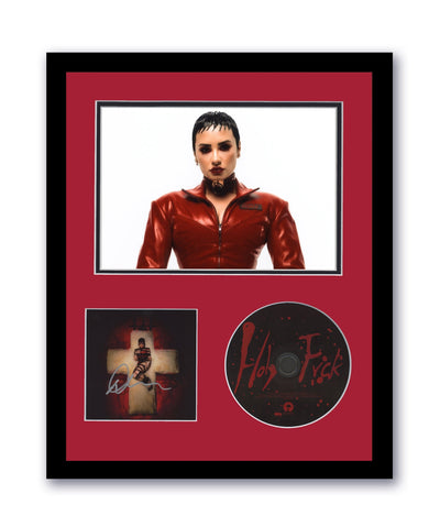 Demi Lovato Autographed Signed 11x14 Framed CD Photo Holy Fvck ACOA 6