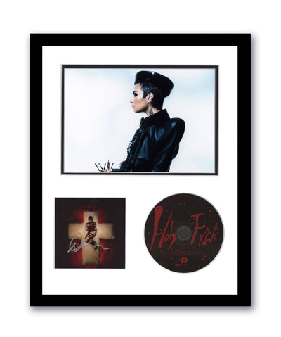 Demi Lovato Autographed Signed 11x14 Framed CD Photo Holy Fvck ACOA 9