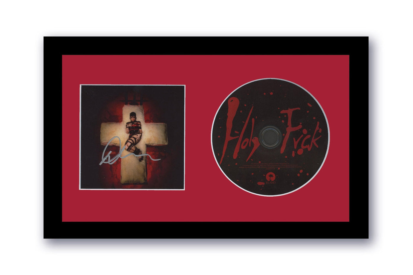 Demi Lovato Autographed Signed 7x12 Framed CD Photo Holy Fvck ACOA
