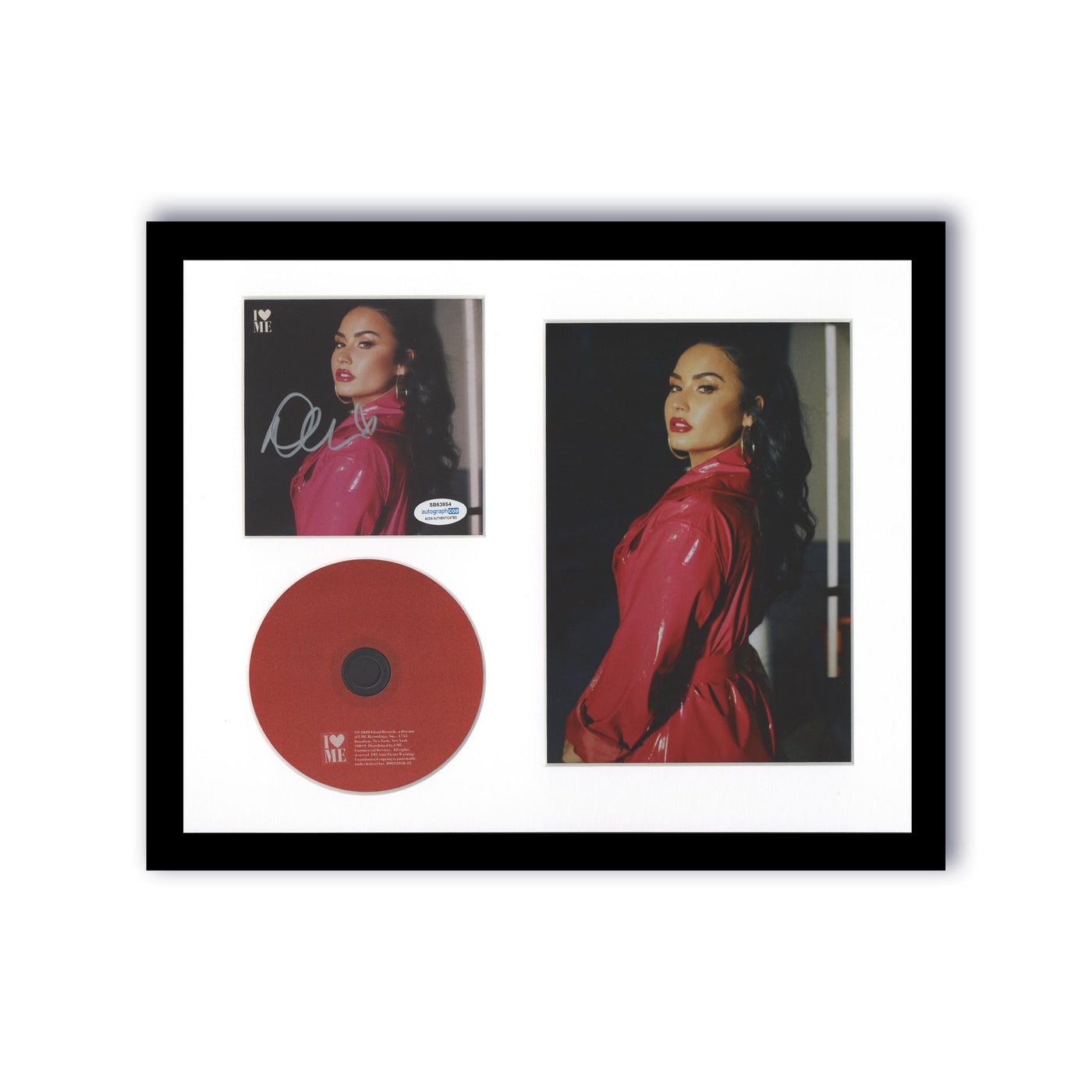 Demi Lovato Signed I Love Me CD Cover Custom Framed AutographCOA #3