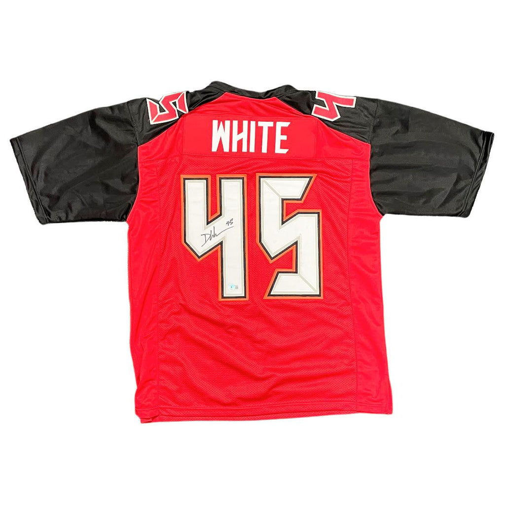 Devin White Tampa Bay Buccaneers Signed White Pro Style Jersey (BAS CO —  Ultimate Autographs