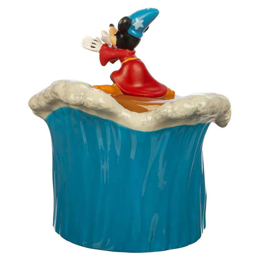 Disney Fantasia Sculpted Ceramic Cookie Jar - Official Licensed Mickey Mouse