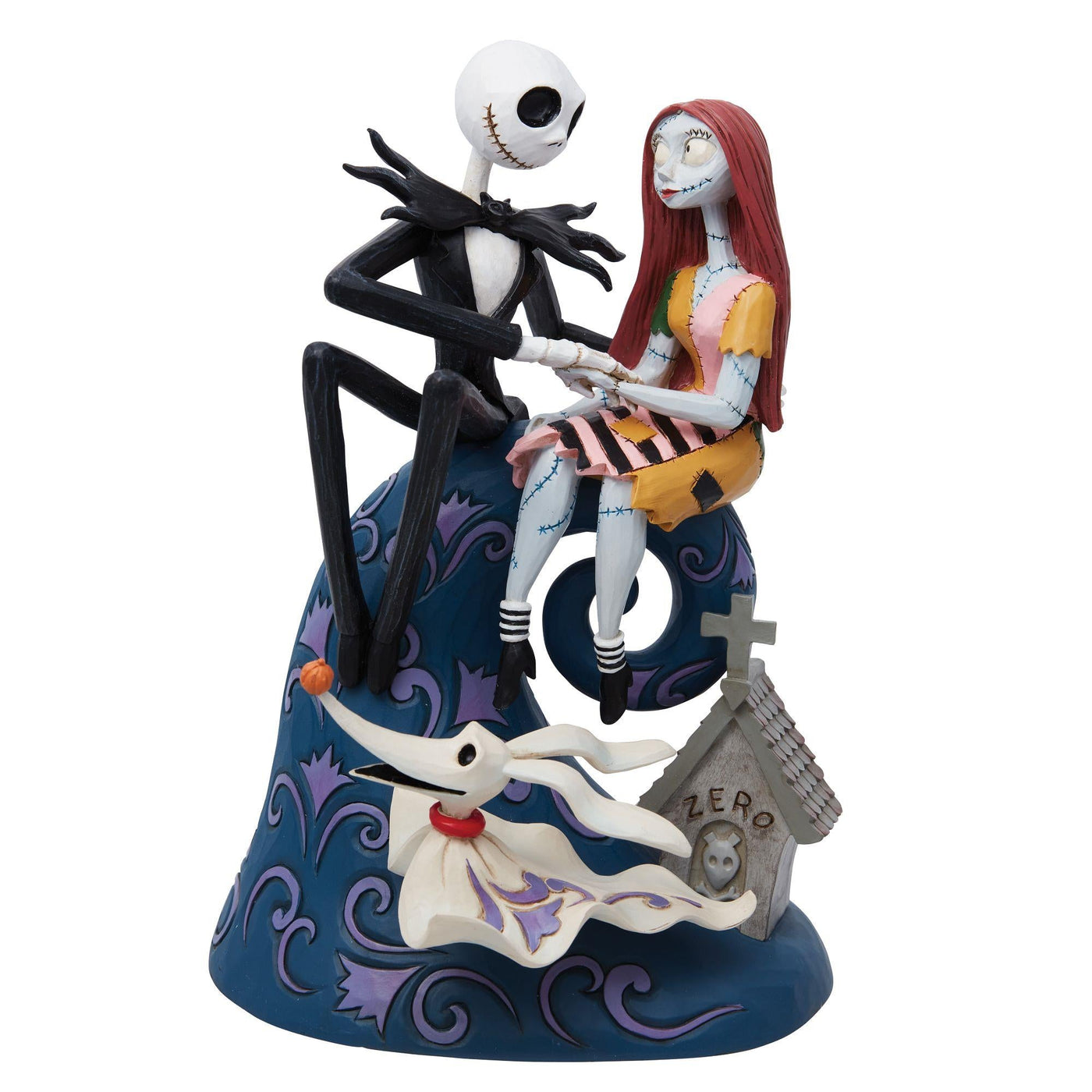 Disney Traditions - Jack, Sally & Zero on Hill - Official Licensed Figure