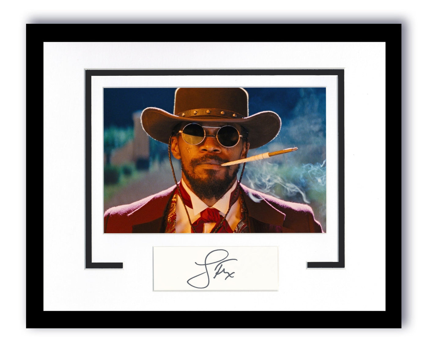 Django Unchained Jamie Foxx Autographed Signed 11x14 Framed Photo ACOA