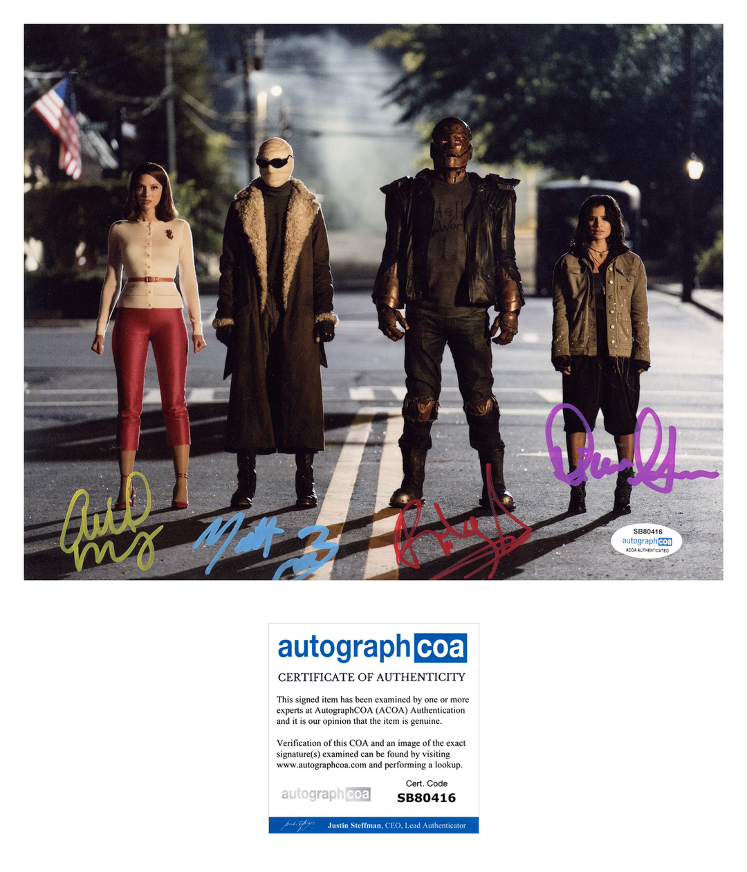 Doom Patrol Cast Signed 8x10 Photos Diane Guerrero April Bowlby Matt R –  Zobie Productions