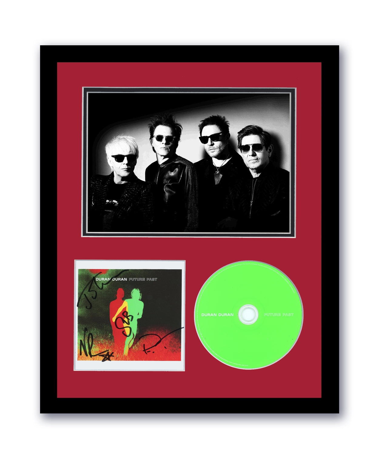 Duran Duran Autographed Signed 11x14 Framed CD Photo Future Past ACOA
