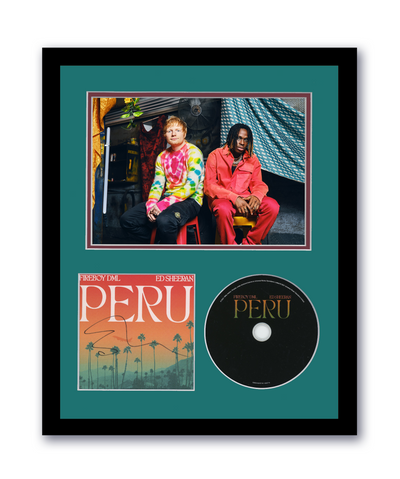 Ed Sheeran Autographed Signed 11x14 Framed CD Photo Peru ACOA 4