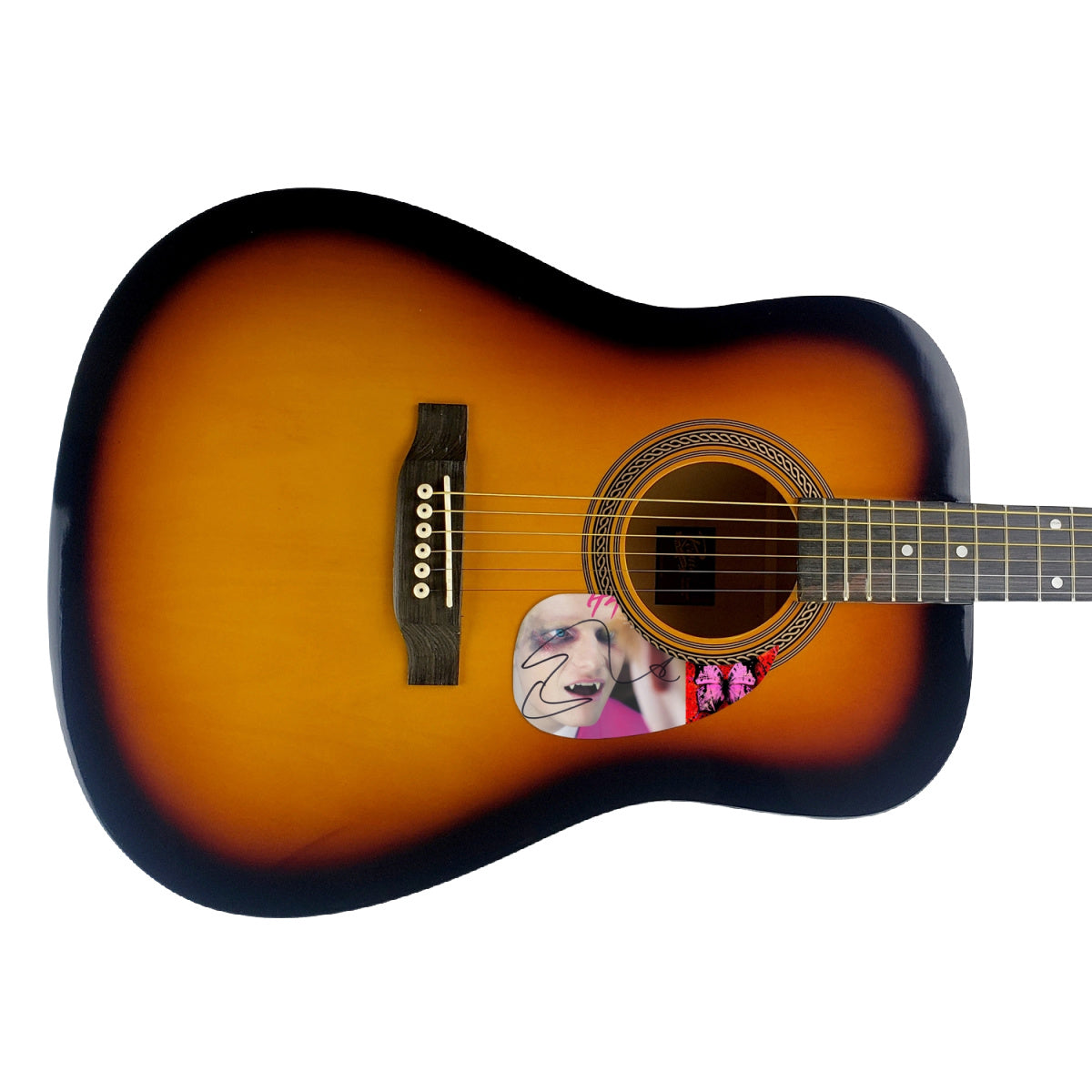 Ed Sheeran Autographed Signed Sunburst Acoustic Guitar Bad Habits ACOA