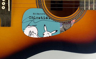 Ed Sheeran Autographed Signed Sunburst Acoustic Guitar Celestial ACOA