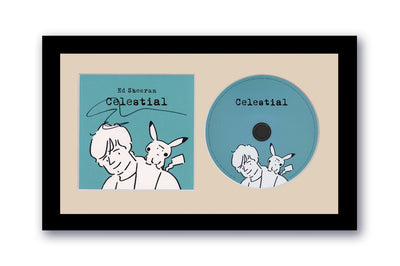 Ed Sheeran Signed 7x12 Custom Framed CD Celestial Autographed ACOA