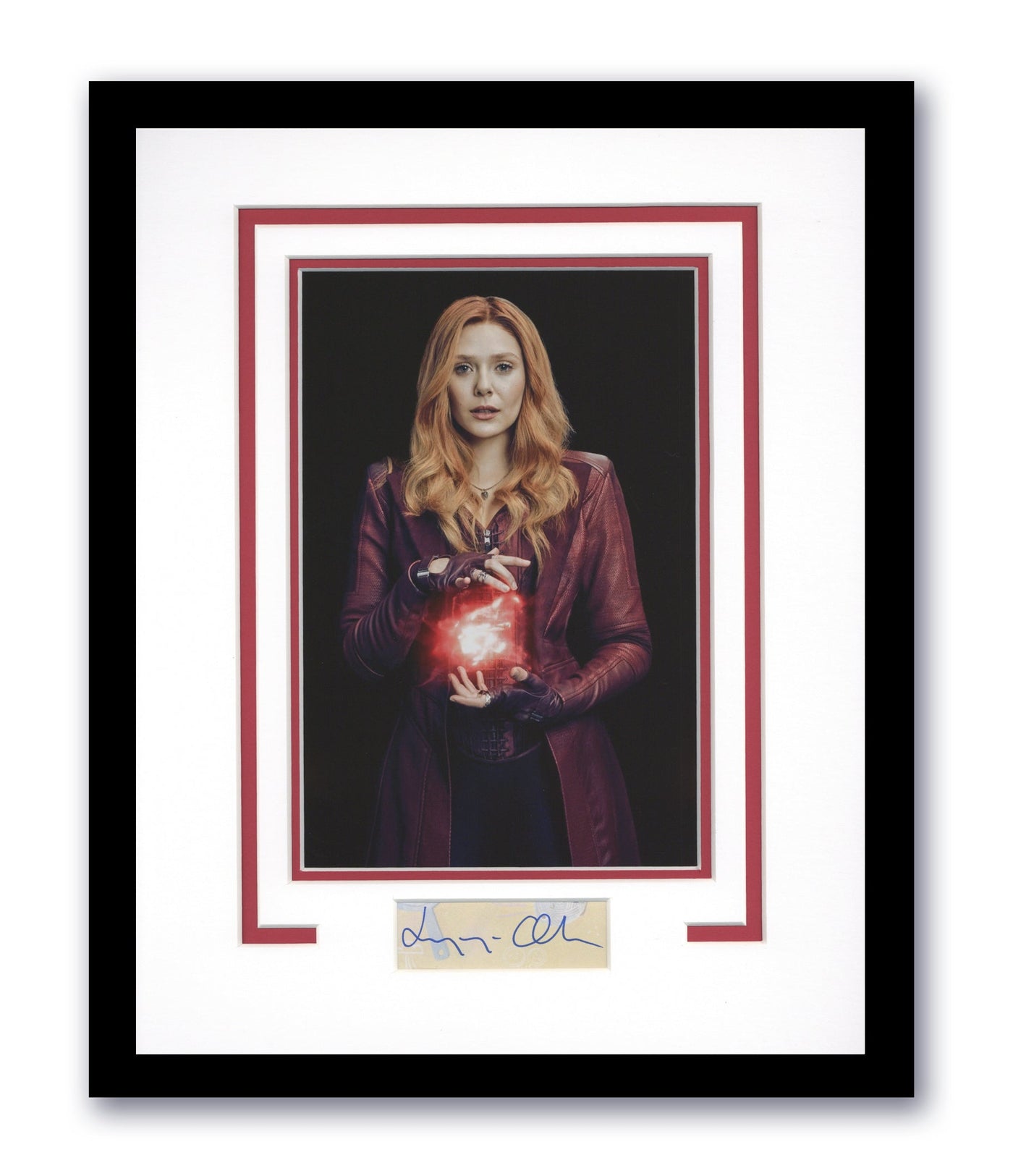 Elizabeth Olsen Autographed 11x14 Framed Photo Avengers Wanda Scarlet Witch ACOA