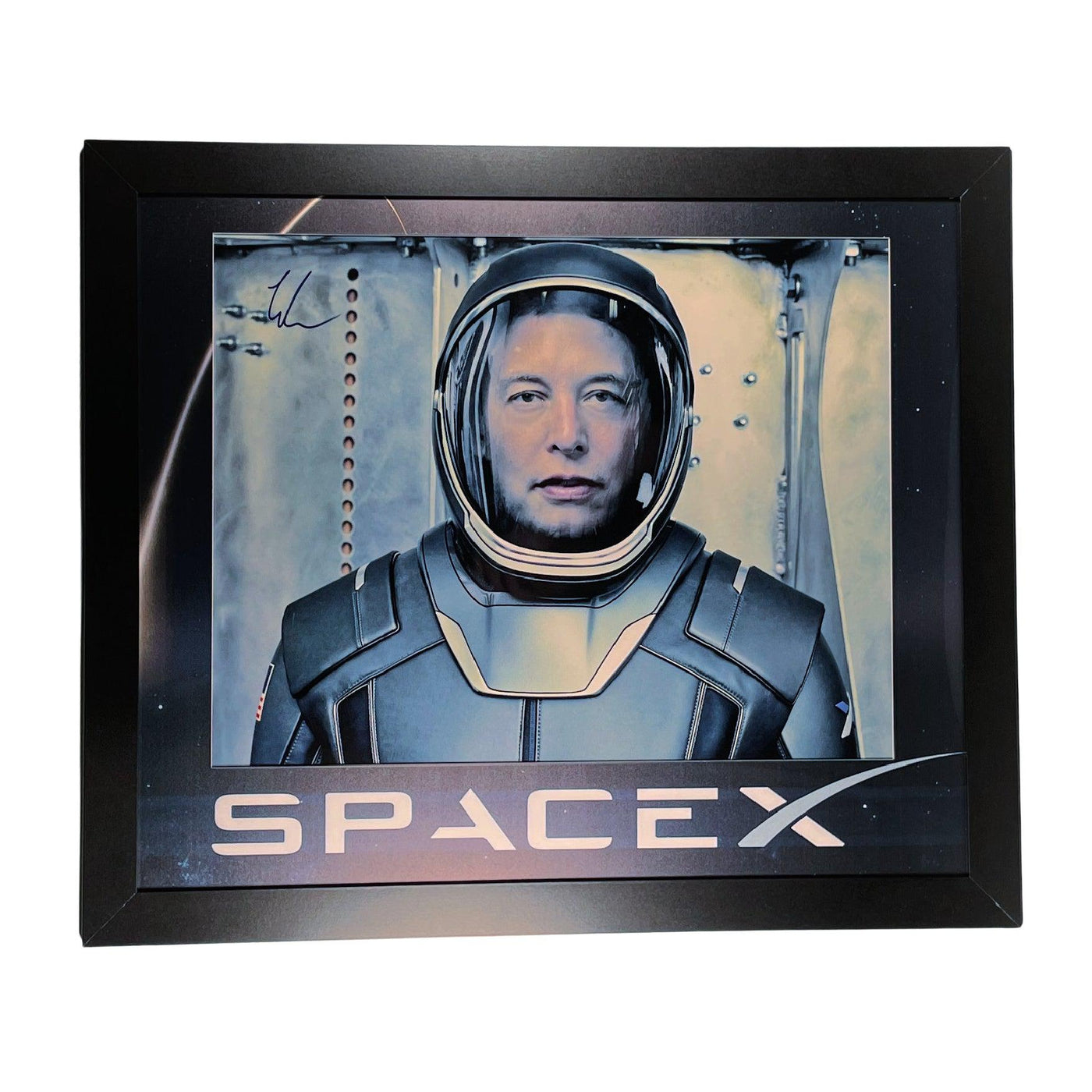 Elon Musk Signed 16x20 Photo Custom Framed SpaceX Telsa Autographed ACOA COA