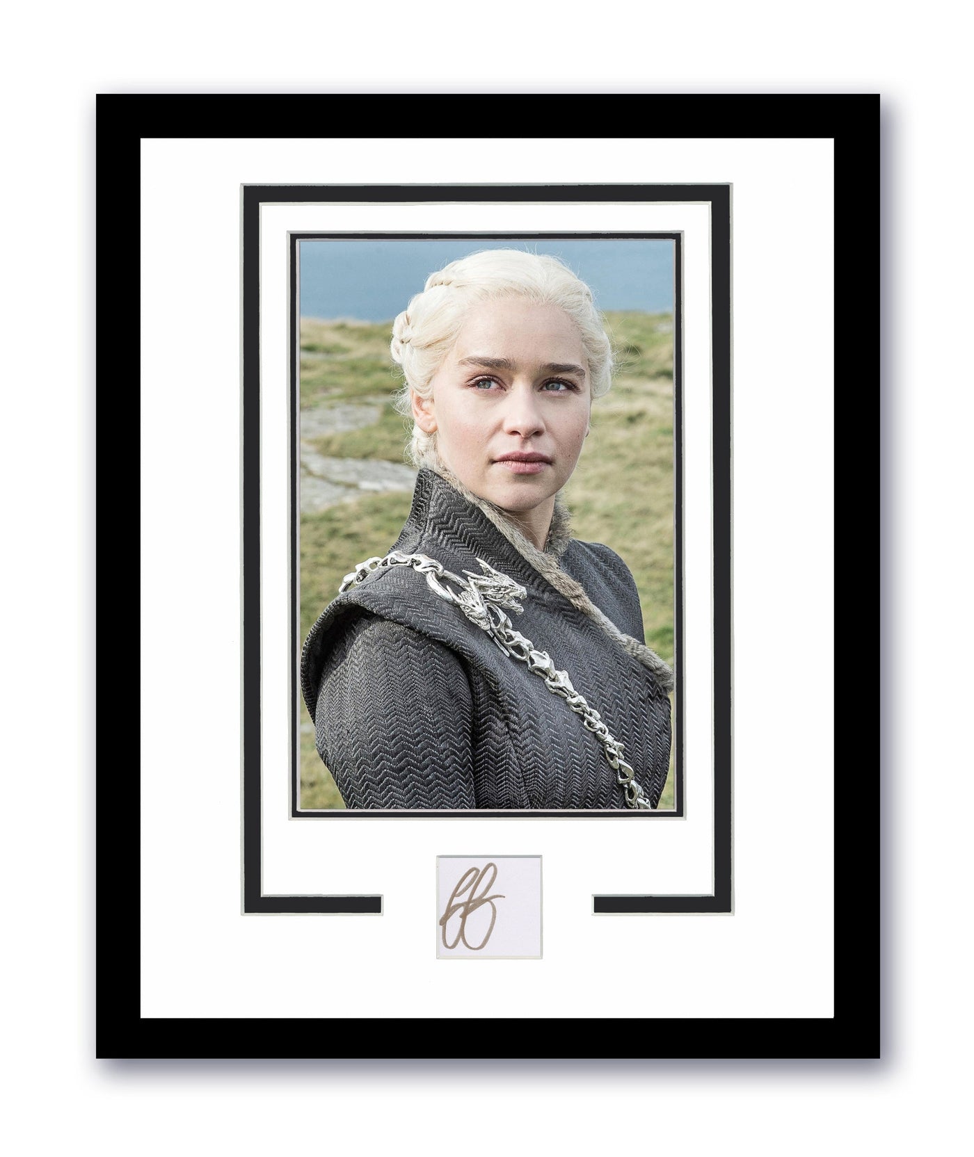 Emilia Clarke Autographed 11x14 Framed Photo Daenerys Game Of Thrones ACOA 3