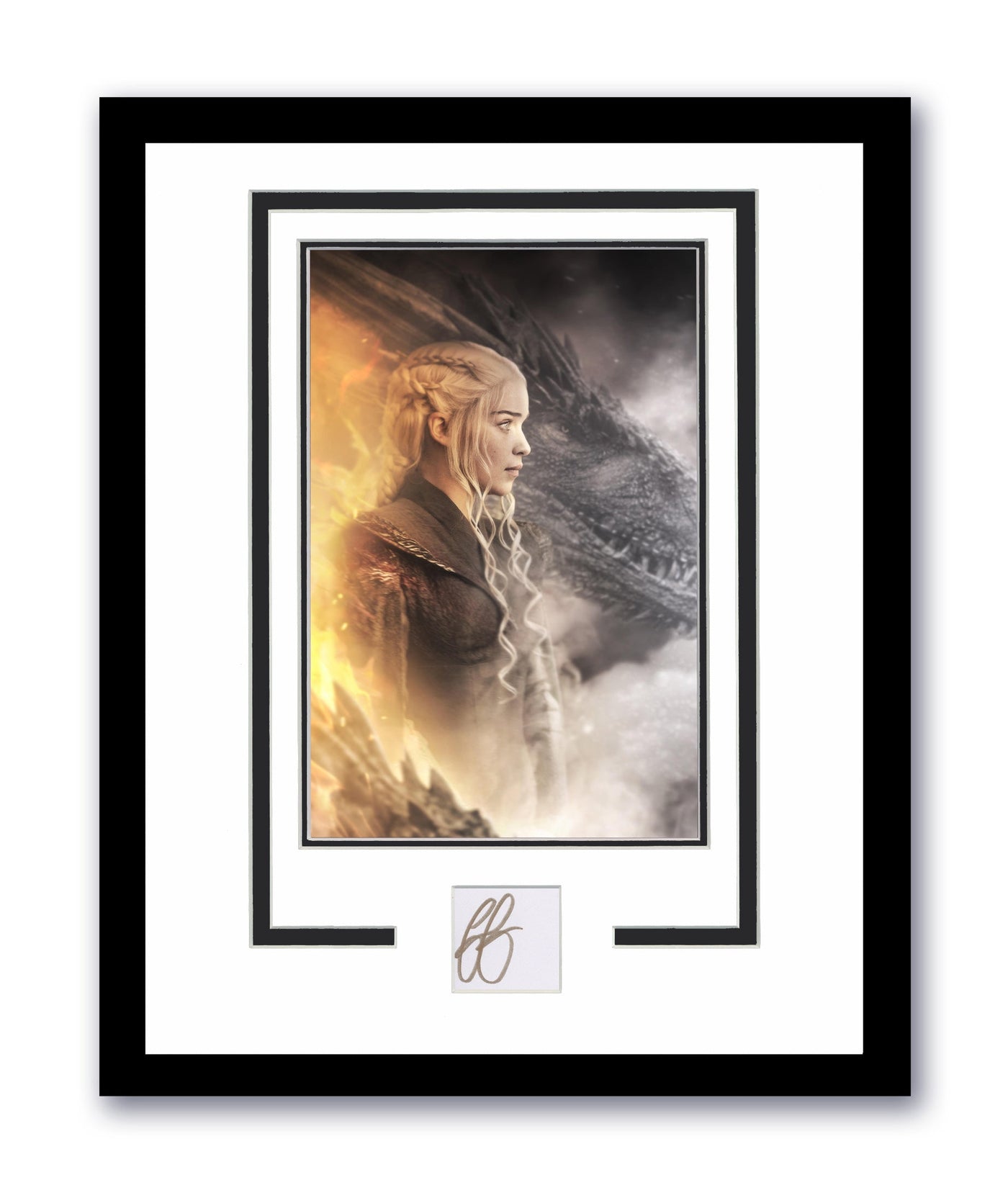 Emilia Clarke Autographed 11x14 Framed Photo Daenerys Game Of Thrones ACOA 4