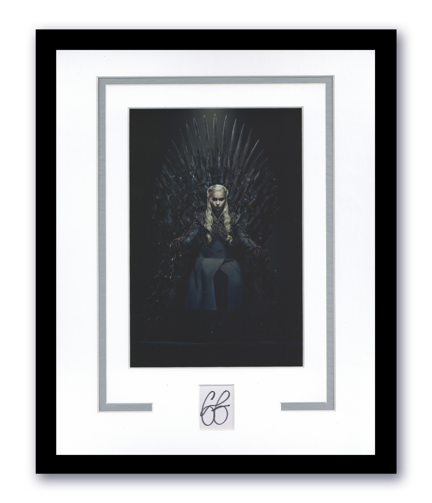 Emilia Clarke Autographed Signed 11x14 Framed Photo Game Of Thrones ACOA