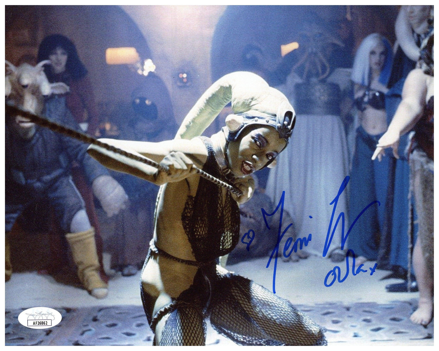 Femi Taylor Signed 8x10 Photo Star Wars Oola Return of the Jedi Autographed JSA COA #2