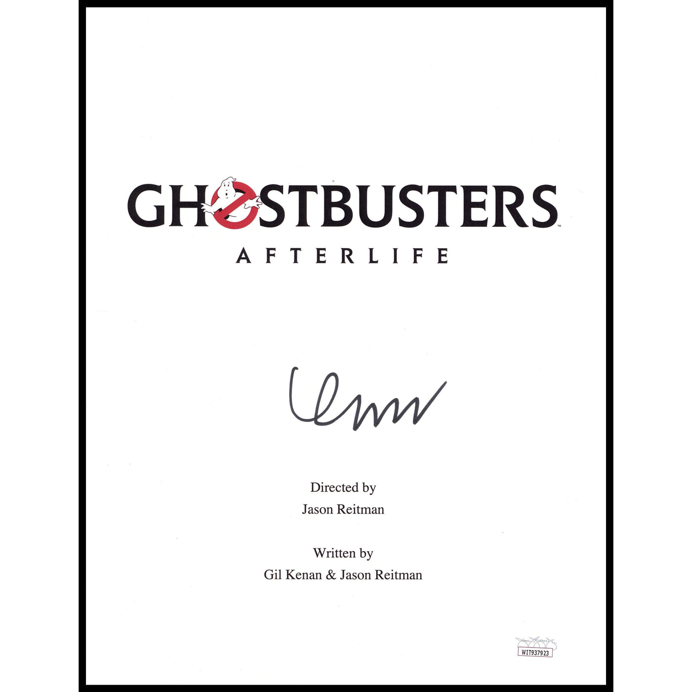 Finn Wolfhard Signed Movie Script Cover Ghostbusters Afterlife Autographed JSA