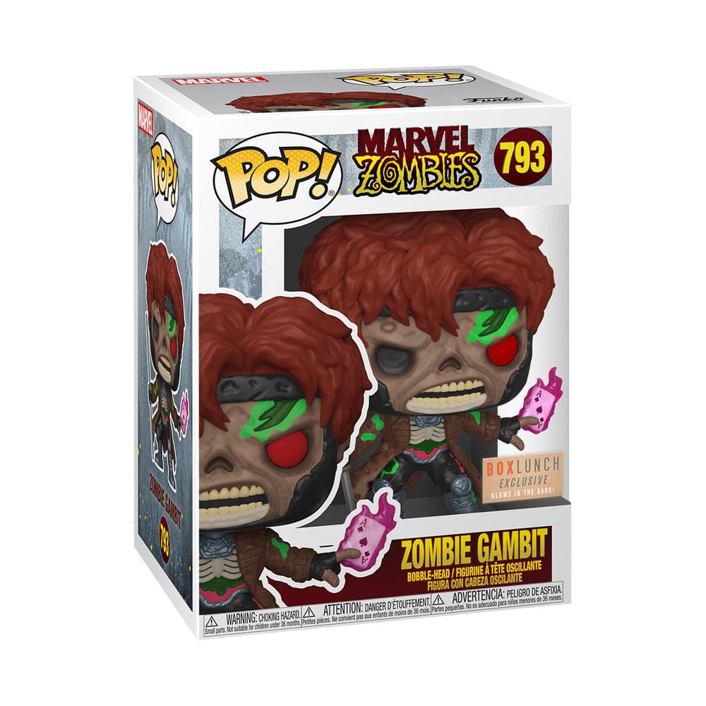 Funko POP! Marvel Comics X-Men Zombie Gambit (GITD) #788 Boxlunch Exclusive